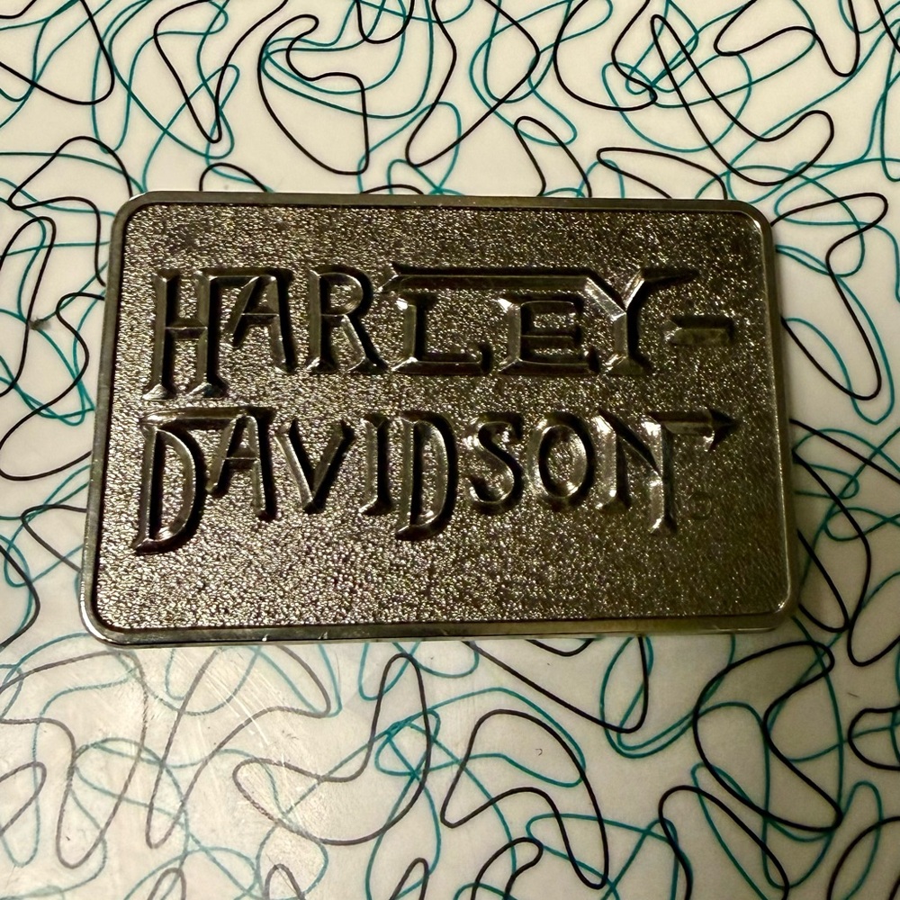 Harley-Davidson Metallic Gray Belt Buckle